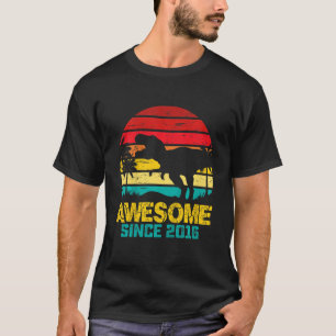 Kinder 6. Geburtstag Dinosaurier Rex 6 Jahre Junge T-Shirt