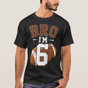 Kinder 6. Geburtstag Fußball Bro Ich bin 6 Jahre a T-Shirt