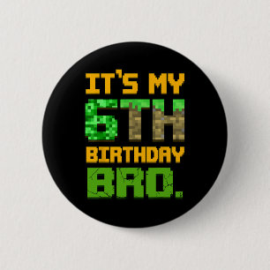 Kinder 6. Geburtstag Ich hab meinen 6. Geburtstag Button