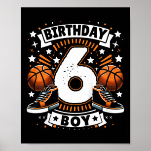 Kinder 6. Geburtstag Junge 6 Jahre alter Junge Ske Poster