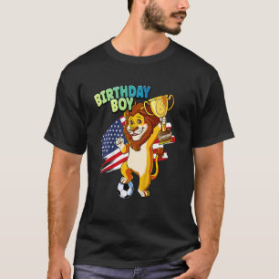 Kinder 6. Geburtstag Junge Fußball 6 Jahre alt T-Shirt