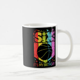Kinder 6. Geburtstag Junge Mädchen Sechs 6 Jahre a Kaffeetasse