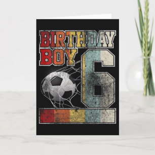 Kinder 6. Geburtstag Jungen Fußballshirt 6 Jahre a Karte