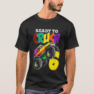 Kinder 6. Geburtstag Jungen Monster Truck 6 Jahre  T-Shirt