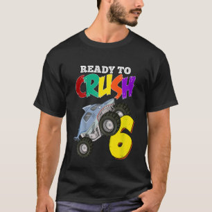 Kinder 6. Geburtstag Jungen Monstertruck 6 Jahre a T-Shirt