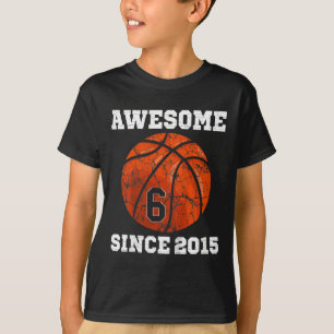 Kinder 6. Geburtstag Sketll Liebhaber-Geschenk 6 J T-Shirt
