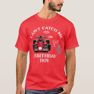 Kinder 6. Geburtstagsrennen Bday Junge Kann Mich N T-Shirt