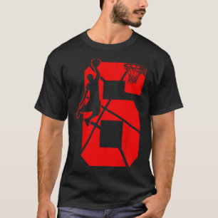 Kinder 6 Jahre alt 6 Bysketbyll Geburtstagsparty T T-Shirt