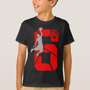 Kinder 6 Jahre alt 6 Bysketbyll Geburtstagsparty T T-Shirt