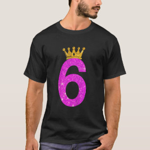 Kinder 6 Jahre alt 6. Geburtstag Mädchen Teens gol T-Shirt