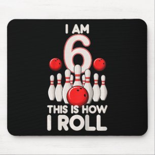 Kinder 6 Jahre alt Bowling Party 6. Geburtstag ist Mousepad