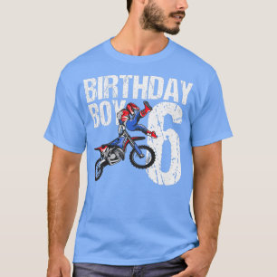 Kinder 6 Jahre alt Dirt Bike Geburtstagsparty Moto T-Shirt
