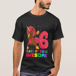 Kinder 6 Jahre alt Einhorn Geburtstag Shirt, 6 Jah T-Shirt