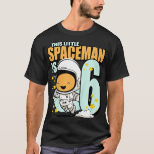 Kinder 6 Jahre alt Geburtstag Junge Astronaut 6. G T-Shirt