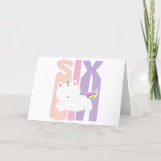 Kinder 6 Jahre alt Niedlich Caticorn Katze Unicorn Dankeskarte