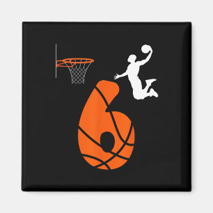 Kinder 6 Jahre alt Slam Dunk sein 6. Geburtstag By Magnet
