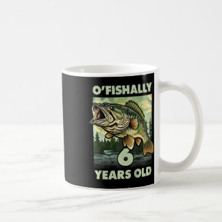 Kinder 6 Jahre alter Fischer O'fishally 6 Angeln 6 Kaffeetasse