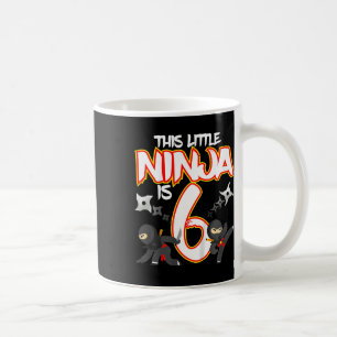 Kinder 6 Jahre alter Ninja-Geburtstag Party Kampfs Kaffeetasse