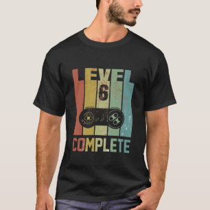Kinder 6 Jahre Geburtstag für Gamer 6 Jahre alt - T-Shirt