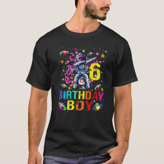 Kinder 6 Jahre Junge Astronaut 6. Geburtstag Junge T-Shirt