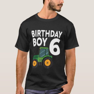 Kinder 6ND Geburtstagsfarm Traktor 6 x 6 Jahre alt T-Shirt