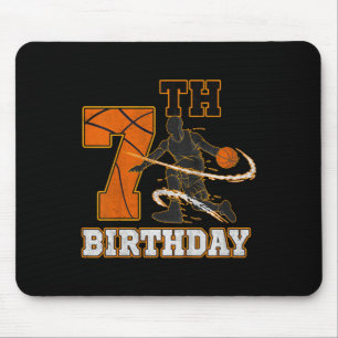 Kinder 7. Geburtstag Basketball Kinder Jungen Männ Mousepad