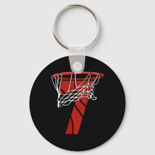 Kinder 7. Geburtstag Basketball - Sieben Jahre Ges Schlüsselanhänger