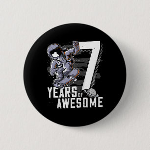 Kinder 7. Geburtstag Button