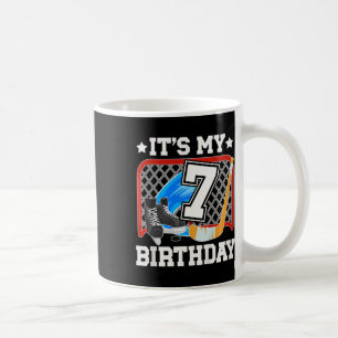 Kinder 7. Geburtstag Eishockey Junge 7 Jahre alt E Kaffeetasse