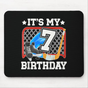 Kinder 7. Geburtstag Eishockey Junge 7 Jahre alt E Mousepad