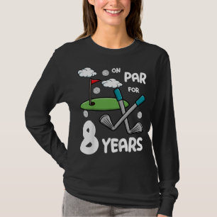 Kinder 7. Geburtstag Golf 7 Jahre alter Golfer 7 J T-Shirt