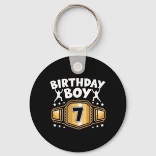 Kinder 7. Geburtstag Junge Wrestling 7 Jahre alt Schlüsselanhänger