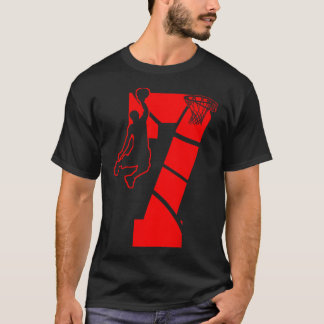 Kinder 7 Jahre alt 7. Basketball Geburtstagsparty T-Shirt