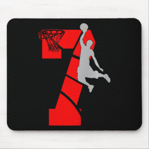 Kinder 7 Jahre alt 7. Basketball GeburtstagspartyT Mousepad