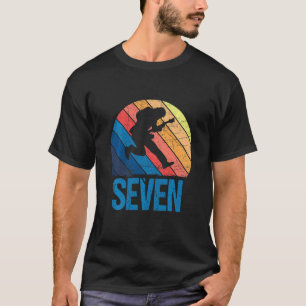 Kinder 7 Jahre alt 7 Geburtstag Junge Gitarre Spie T-Shirt