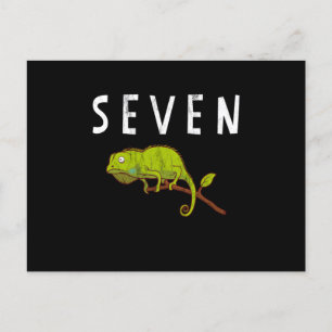 Kinder 7 Jahre alt Lizard Reptile Geburtstagsparty Postkarte