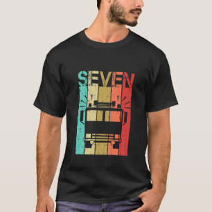 Kinder 7 Jahre alter Feuerwehrwagen Geburtstag 7.  T-Shirt