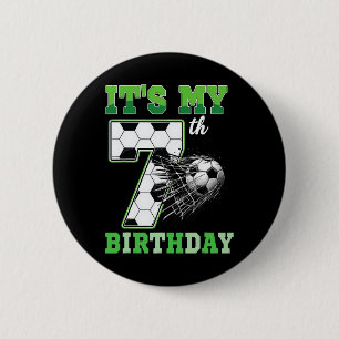 Kinder 7 Jahre Geburtstag Es ist mein 7. Geburtsta Button