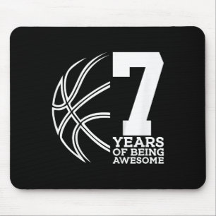 Kinder 7 JAHRE PHANTASTISCH BASKETBALL 7. GEBURT Mousepad