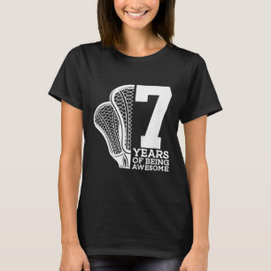 Kinder 7 Jahre Phantastisch Lacrosse 7. Geburtstag T-Shirt
