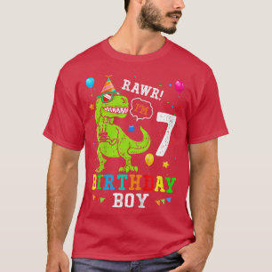 Kinder 7 Jahre Shirt 7. Geburtstag Junge T Rex Din