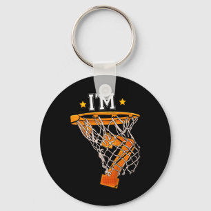 Kinder 7th Birthday Basketball I m 7 Boy Girl 6th Schlüsselanhänger
