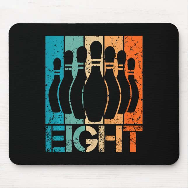 Kinder 8. Bowling Geburtstag 8 Jahre Geburtstag Mousepad (Vorne)