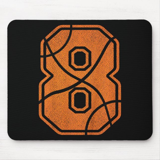Kinder 8. Geburtstag Basketball Kinder Kinder Mousepad (Vorne)