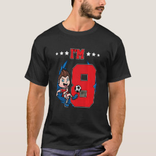 Kinder 8. Geburtstag Fußball Fußball Fußball Kinde T-Shirt