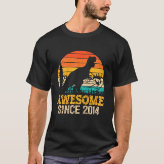 Kinder 8. Geburtstag Junge Dinosaurier 8 Jahre alt T-Shirt