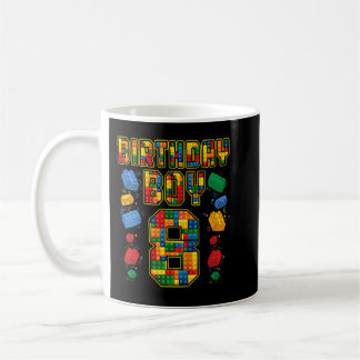 Kinder 8. Geburtstag Master Builder 8 Jahre alt Bl Kaffeetasse