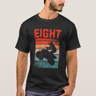 Kinder 8. Geburtstag Quad Treiber Retro ATV 4x4 Bo T-Shirt