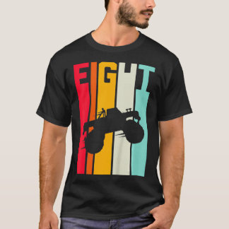 Kinder 8. Geburtstag Retro Monster LKW 8 Jahre Jun T-Shirt