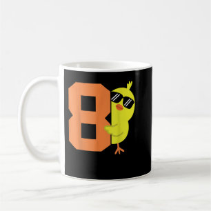 Kinder 8 Geburtstagshähnchen Niedlich 8 Jahre alt Kaffeetasse